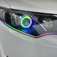 DRL-Streifenleuchte RGB Auto-Türwarnleuchten Farbwechselnde Blitzlichter 5050 60cm LED-Streifenlampe Atmosphärenlicht