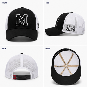 Gorras de malla ajustables estilo hip hop para hombre y mujer, gorra trucker informal con bordado 3D, accesorios de moda para el verano - Product Image 3
