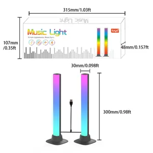 Современный дизайн, Интеллектуальный светодиодный музыкальный свет, упаковка окружающего света для игрового украшения, RGB красочный игровой свет с приложением