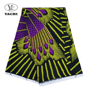 Yachitex thiết kế đẹp ankara bông vải sáp thời trang in mô hình phi dashiki váy Rèm đồ lót ngành công nghiệp sử dụng - Product Image 2