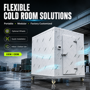 Chambre froide modulaire à panneaux isolés avec contrôleur de température numérique, dimensions personnalisées pour la transformation de la <span class=keywords><strong>viande</strong></span> - Product Image 1