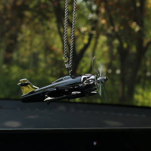 Nouveau style créatif : Pendentif voiture <span class=keywords><strong>avion</strong></span> cool, figurine décorative, accessoires de suspension pour rétroviseur de voiture - Product Image 5