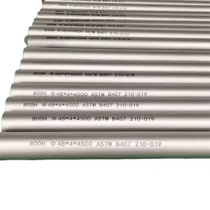 Asme/ ASTM Inconel 800H N08810 N08800 NO8811ท่อสแตนเลสท่อโลหะผสมนิกเกิลท่อโลหะผสมอุณหภูมิสูง