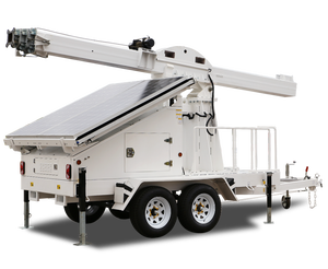 New <b>Mobile</b> Off-Grid <b>Solar</b> Trailer Monocrystalline <b>Solar</b> MPPT Controller Pure Sine Wave Remote Lead-Acid Emergency Backup 2-Year - Product Image 2