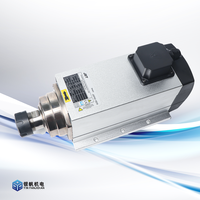 Moteur de broche refroidi par air pour machines à bois avec roulement de bout BT30 et composants de cœur de moteur, puissance 6 kW, 18 000 tr/min, JGF60-18Z/6