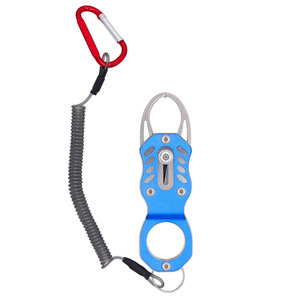 Fishing Plier Stainless Steel Portable Multi Function Hook Remover Fish Control Tool With Carabiner And Spring Cord - Product Image 4