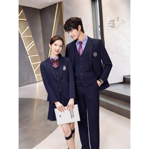 Women's Suit Set Blazer Vest Pants Shirt Pleated Skirt Formal Anti-Wrinkle Full Sleeve Autumn Winter Banquet Wear - Product Image 4