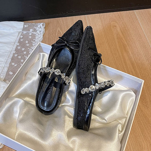 Women Summer <b>Flat</b> Sandals Designer <b>Pointed</b> <b>Toe</b> Mule Fashion Casual <b>Pointed</b> Shoes for Ladies Outdoor Wear Slippers - Product Image 4