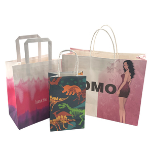 Bolsa de Papel de Regalo Personalizada de Lujo con Cuerda de Papel, Bolsa de Embalaje Kraft para Llevar Comida, Máquina para Hacer Bolsas - Product Image 5