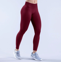 Legging de yoga taille haute à trois sections, très élastique, effet push-up, sans couture