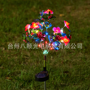 Solar Garden <b>Light</b> Led <b>Flower</b> Stake Water Resistant Outdoor Decoration Portable Solar Powered - Product Image 4