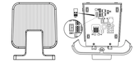 Breit spannung 12-265V AC/DC Warn alarm LED Blinklicht Blitzlicht für Gate