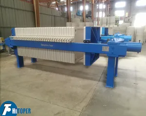 PP plate 40m2 hydraulic cardboard filter press for fine chemical industry filtration