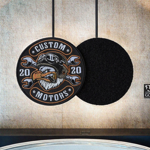 American Style Eagle Head 3D Indian Embroidery Nonwoven Felt Patch Iron-On Fabric Sticker Garment Use <b>Hat</b> <b>Bag</b> Decoration - Product Image 3