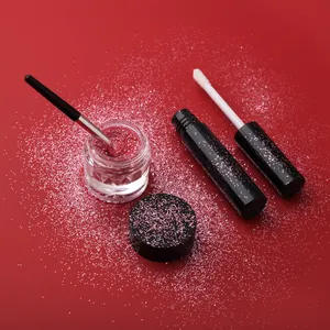 Gel à paillettes pour le visage le corps et les lèvres Poudre d'ombre à paupières Lèvres Ongles Poils Maquillage Corps Gel d'apprêt à paillettes Cosmétiques de marque privée