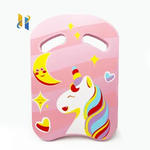 2024 vendita calda personalizzato unicorno rosa Kick Board da nuoto materiale Eva Oem e Odm U forma di Kickboard da nuoto per bambini adulti