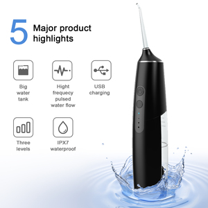 Flosser dental de agua de alta calidad, irrigador oral recargable portátil, irrigador dental de agua inalámbrico, irrigador oral - Product Image 4