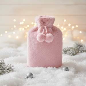 Bouteille d'eau chaude en PVC avec housse en peluche motif dessin animé mignon, vente en gros, pour l'hiver - Product Image 5