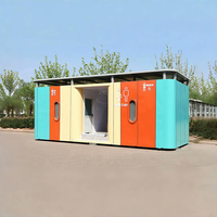 Toilettes publiques intégrées de luxe, écologiques et haut de gamme, modèle métallique, pour usage extérieur, de la zone scénique de Jiaxin