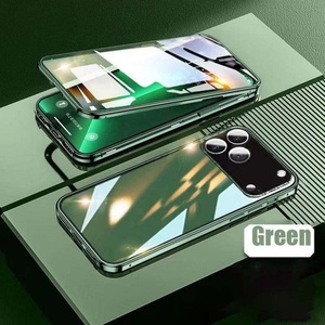 เคสโทรศัพท์แม่เหล็กพร้อมกระจกนิรภัย HD ป้องกันเลนส์กล้องแบบใสสองด้าน สำหรับ iPhone 17 16 15 14 13 Pro Max - Product Image 4