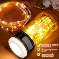 Lampe de camping LED multifonctionnelle, étanche IP67, portable, pliable, rechargeable, guirlande lumineuse pour le camping, la cour, la randonnée