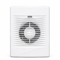 Ventilateur d'extraction mural/plafond 210 mm avec interrupteur à tirette et lumière LED