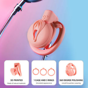 AIERSHA Candado <span class=keywords><strong>de</strong></span> Castidad para Pene, Juguetes Sexuales, Juegos <span class=keywords><strong>de</strong></span> Castidad, Candado Masculino BDSM con Control por Llave, Entrenamiento <span class=keywords><strong>de</strong></span> Castidad para Adultos, Disciplina Sexual - Product Image 5