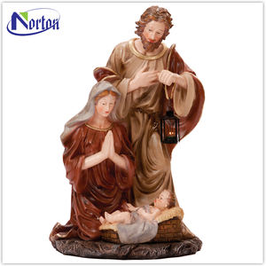 Norton Factory Made Atacado Preço mais barato Resina Religiosa Igreja Ornamento Jesus e Virgem Maria Fibra De Vidro Estátuas Escultura - Product Image 5