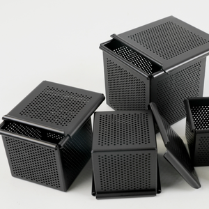 Hợp Kim Nhôm Vuông Bánh Mì Nướng Khuôn Đục Lỗ Bánh Mì Bánh Nướng Khay Pan Với Nắp Kim Loại Công Cụ Cho Nướng - Product Image 6