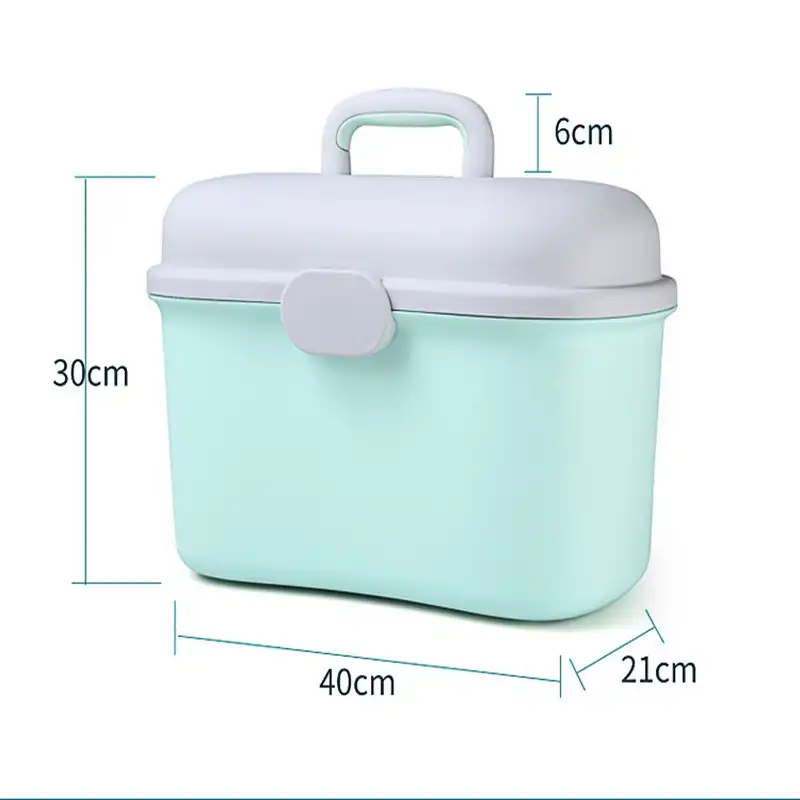 Portable large baby with lid drain and dust-proof drying Baby bottle storage box