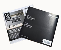 Cartes de garantie et brochures personnalisées en couleur écologique avec impression offset, papier de taille personnalisée