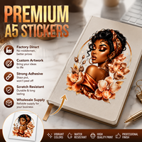 Autocollants Premium Personnalisés pour Carnet de Notes A5 – Vinyle Imperméable à Forte Adhérence pour Journal – Vente en Gros Usine en Vrac
