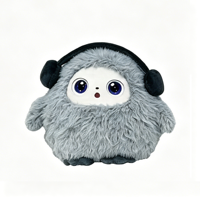 Compagnon émotionnel - Jouet en peluche courte avec fonction de conversation et interaction émotionnelle pour adultes