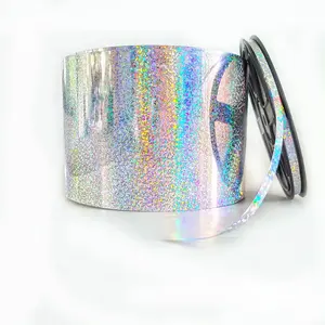 New Designs Sequin film holographic PET film Sequence laser Sequins film rolls PET Hot fix Spangle Heat Transfer Sequin Roll