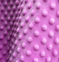 Tissu Minky à Motif Cœur Personnalisé 100% Polyester Matière Douce et Pelucheuse pour Couvertures et Literie Bébé