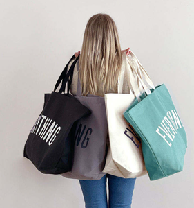 Bolsa de compras personalizada, bolsa de lona de algodón puro en blanco, bolsa de lona ecológica. - Product Image 1