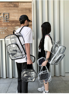 Mochila Transparente de PVC Personalizada, Bolsa de Plástico Transparente, Mochila Transparente - Product Image 2