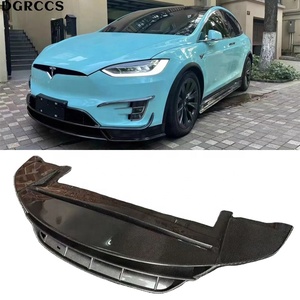 ชุดแต่งกันชนหน้าคาร์บอนไฟเบอร์สำหรับรถยนต์พลังงานใหม่รุ่น DGRCCS Model X ติดตั้งง่าย - Product Image 1
