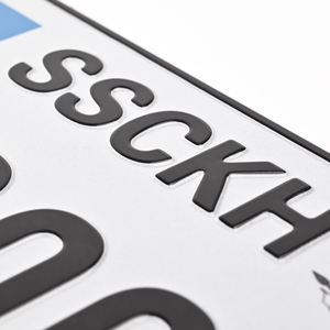 Venta caliente diseño personalizado tamaño América aluminio en relieve placas de matrícula de coche recuerdo Placa de coche EE. UU. placa de matrícula de coche - Product Image 4