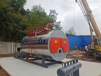Chaudière à vapeur à tube de feu horizontal pour l'industrie alimentaire, haute pression, automatique, à gaz ou à mazout, 1000 kg/h, générateur de vapeur