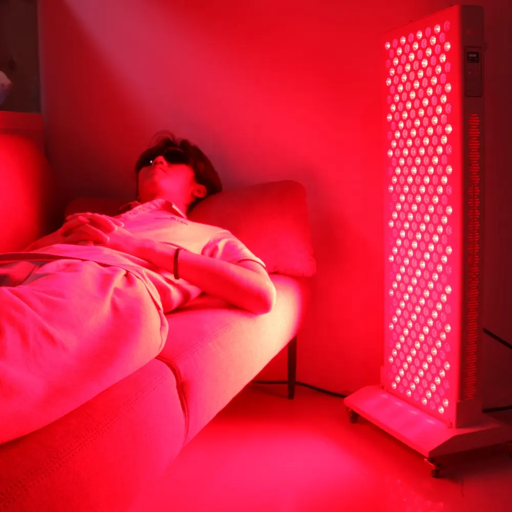 Полное тело красный свет Светодиодная панель 630 нм 660 нм 810 нм 850 нм ближний инфракрасный свет терапия физического нагрева Pdt машина с подставкой