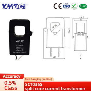 Yhdc sct036s chia lõi ct, 1A/5A đầu ra, Độ chính xác 0.5 1%, 100-600a đầu vào, công cụ miễn phí cho công nghiệp AC giám sát - Product Image 2