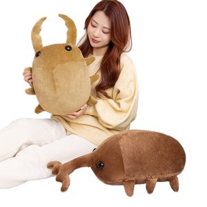 Serie de insectos de dibujos animados, insecto de bolsillo, unicornio, <span class=keywords><strong>escarabajo</strong></span>, <span class=keywords><strong>jirafa</strong></span>, diente de sierra, juguete de peluche, logotipo personalizable lavado para aliviar el estrés, cumpleaños - Product Image 1