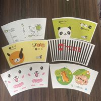 Gobelet en papier simple paroi enduit de PE de qualité alimentaire, écologique et imperméable, pour la vente en gros