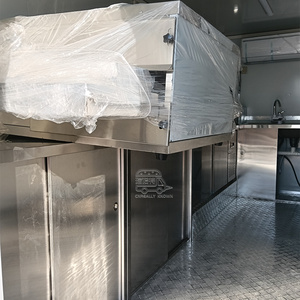Ice Cream Truck Catering Trailer Mobile Coffee Shop Bar Restaurant Trailer <b>Burger</b> Hot Dog Food Truck with Full Kitchen - Product Image 2