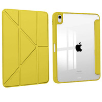 Étui en acrylique transparent à bords doux Y Fold avec support pour stylet intégré pour iPad Pro 456 12,9 pouces