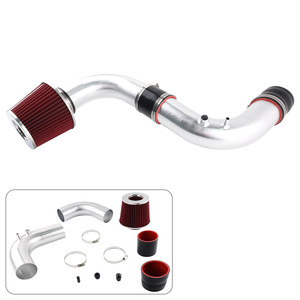 Kit de Admisión de Aire Frío de 3 Pulgadas para <span class=keywords><strong>Honda</strong></span> Civic Acura <span class=keywords><strong>Integra</strong></span> K20 <span class=keywords><strong>K24</strong></span> K Swap DC2 EG Ek 1992-00, Intercambio de Motor, Rojo y Plateado - Product Image 1