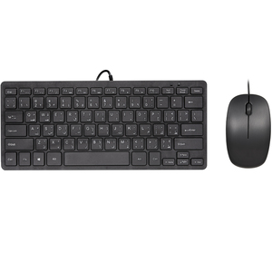 Có Dây Mỏng Bàn Phím Và Chuột Combo Set Mini Máy Tính Để Bàn Gói Tùy Chỉnh Tiếng Anh & Arabic Bố Trí USB Có Dây Bàn Phím Và Chuột Deskset - Product Image 2