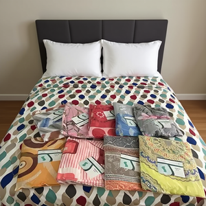 Double <b>Drawer</b> Sheets Assorted Patterns Spring Home <b>Bedding</b> Adult Modern Style Fitted Flat Sheets - Product Image 2