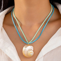 Colliers en chaîne perlée bohèmes, nouveauté, avec pendentifs créatures marines (étoile de mer, coquillage) – Accessoires de mode pour femmes, idéaux pour les vacances à la plage